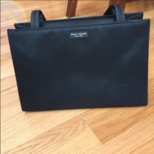 Kate Slade signature black nylon tote